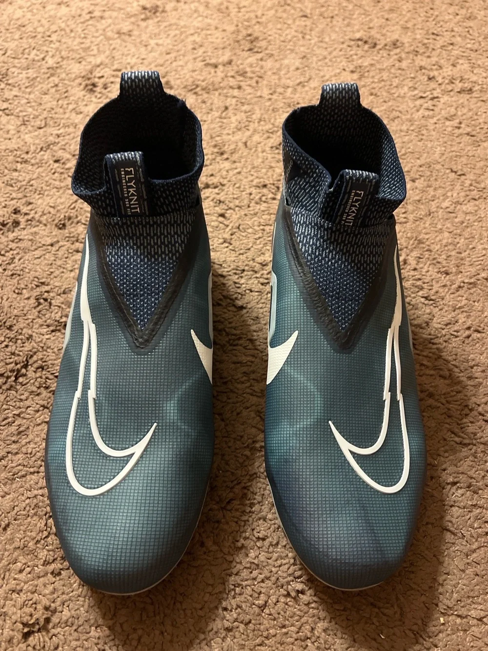New Nike Alpha Menace Elite 3 Football Cleats Navy Blue Size 15 CT6648-400